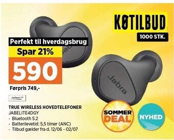 Power Jabra true wireless hovedtelefoner tilbud