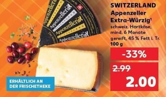 Kaufland SWITZERLAND Appenzeller Extra-Würzig¹ tilbud