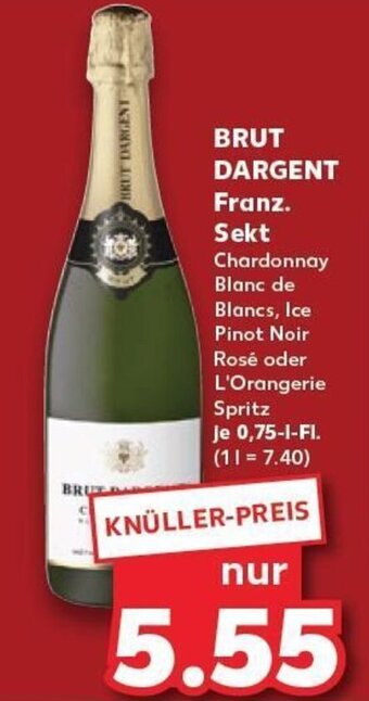 Kaufland BRUT DARGENT Franz. Sekt tilbud