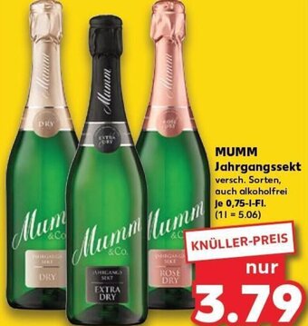 Kaufland MUMM Jahrgangssekt tilbud