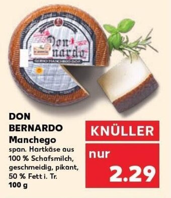 Kaufland DON BERNARDO Manchego tilbud