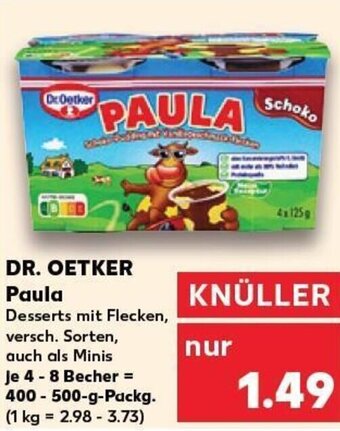 Kaufland DR. OETKER Paula tilbud