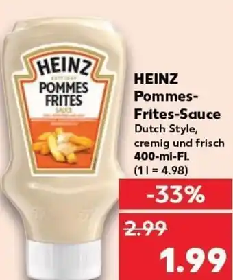 Kaufland HEINZ Pommes- Frites-Sauce tilbud