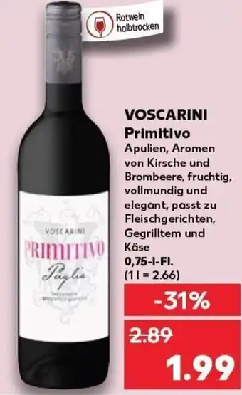 Kaufland DE VOSCARINI PRIMITIVO tilbud