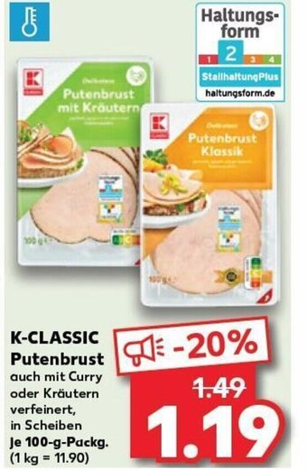 Kaufland K-CLASSIC Putenbrust tilbud