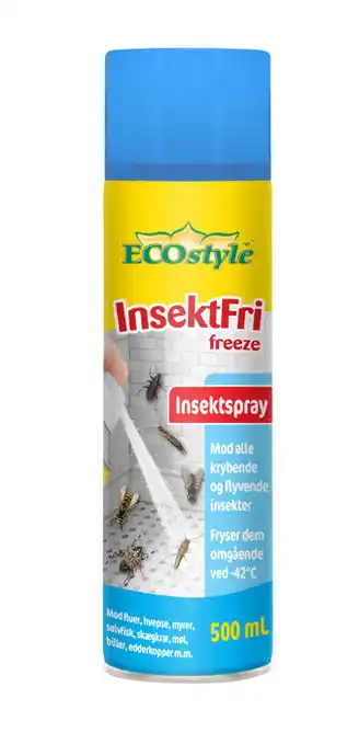 jem & fix Ecostyle insektfri freeze spray 500 ml tilbud