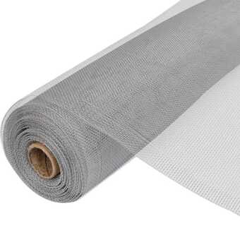 Net aluminium 100x500 cm sølvfarvet