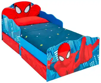Harald Nyborg Spider-man seng med opbevaring og natlys junior tilbud