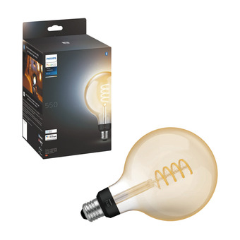 Power Philips hue wa filament smart pære g125 e27 tilbud