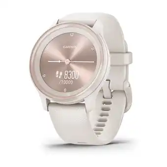 Power Garmin vivomove sport rosa guld/sand 40 mm tilbud