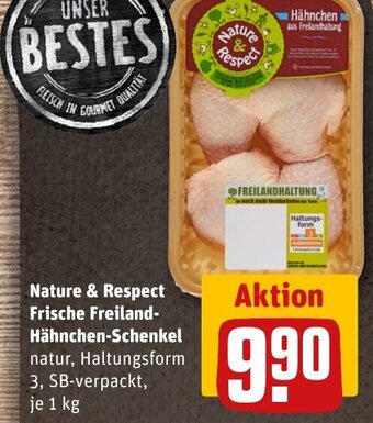 Nature & Respect Frische Freiland-Hähnchen-Schenkel