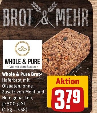 REWE DE Whole & Pure Brot tilbud