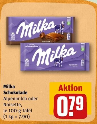 REWE DE Milka Schokolade tilbud