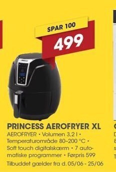 Punkt1 Princess aerofryer xl tilbud