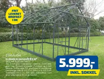 ELMHOLM DRIVHUS 9,5 M2