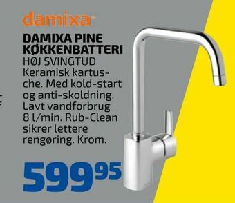 Davidsen Damixa pine køkkenbatteri tilbud