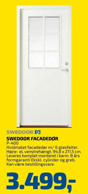Davidsen Swedoor facadedør tilbud