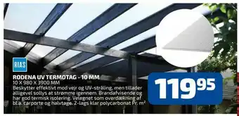 Davidsen Rodena uv termotag - 10 mm tilbud