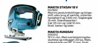 Davidsen DJV180Z Med tre pendulindstillinger og klinge skift uden brug af værktøj. Justerbar hastighed 0 og 2600 min. Slaglængde 26 mm tilbud