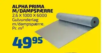 Alpha prima m/dampspærre