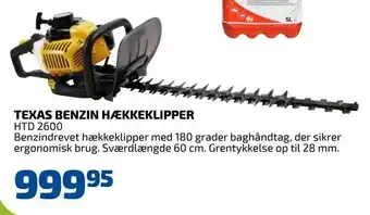 Davidsen Texas benzin hækkeklipper tilbud