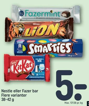 REMA 1000 Nestle eller Fazer bar tilbud