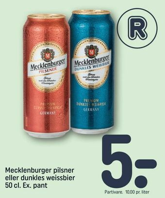 Mecklenburger pilsner eller dunkles weissbier