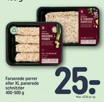 REMA 1000 Farserede porrer eller XL panerede schnitzler tilbud