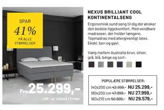 Nexus brilliant cool kontinentalseng