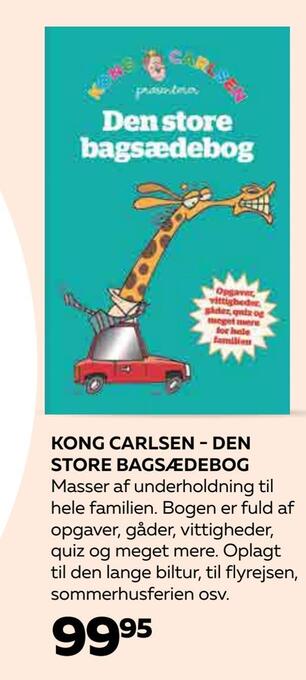 Kong carlsen - den store bagsædebog