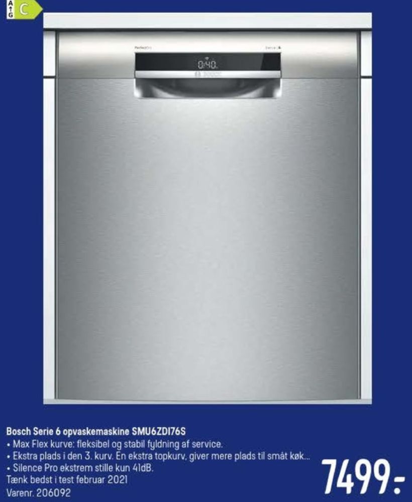 Bosch opvaskemaskine tilbud hos Elgiganten
