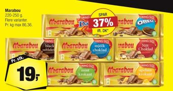 Calle Marabou chokoladeplade mint krokant tilbud