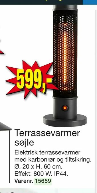 Harald Nyborg Terrassevarmer søjle tilbud