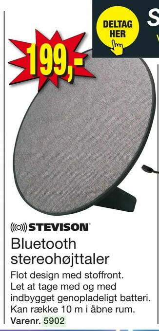 Harald Nyborg Bluetooth stereohøjttaler tilbud
