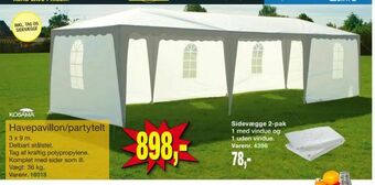 Harald Nyborg Havepavillon/partytelt tilbud
