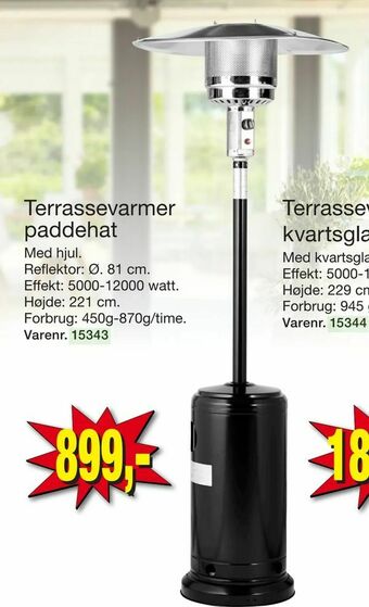 Harald Nyborg Terrassevarmer paddehat tilbud