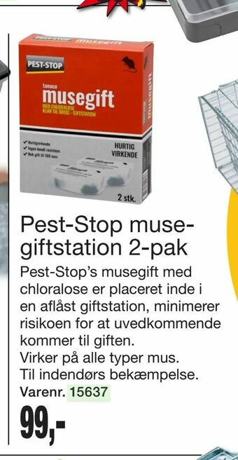 Pest-Stop musegiftstation 2-pak