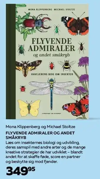 Bog & idé Mona klippenberg og michael stoltze flyvende admiraler og andet småkryb tilbud