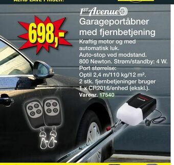 Harald Nyborg Garageportåbner med fjernbetjening tilbud