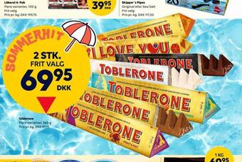 BorderShop Toblerone tilbud