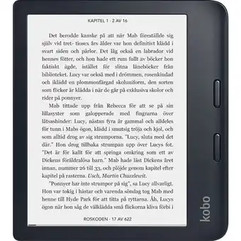 Elgiganten Kobo libra 2 e-bogslæser (sort) tilbud