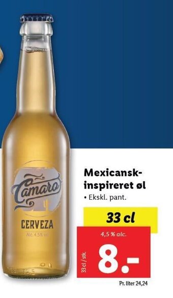 Lidl Mexicansk-inspireret øl tilbud