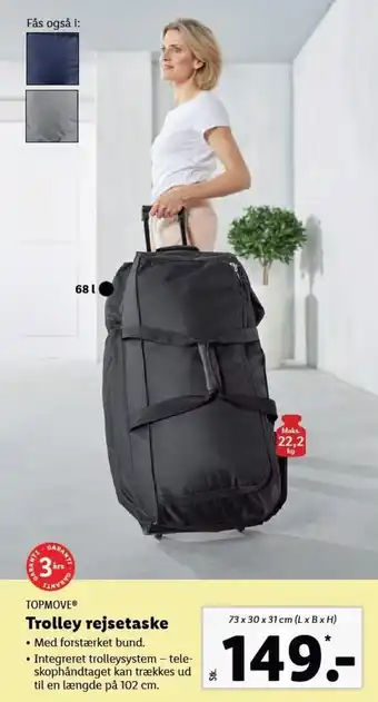 Lidl TOPMOVEⓇ Trolley rejsetaske tilbud