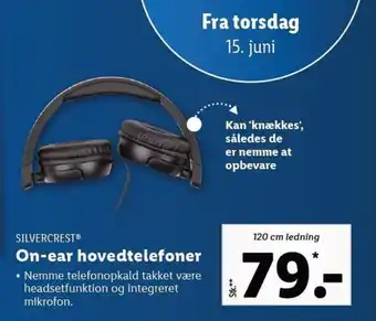 Lidl SILVERCRESTⓇ On-ear hovedtelefoner tilbud