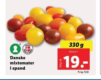 Lidl Danske mixtomater i spand tilbud
