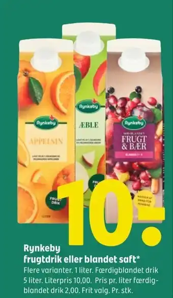 Coop 365 Rynkeby frugtdrik eller blandet saft tilbud
