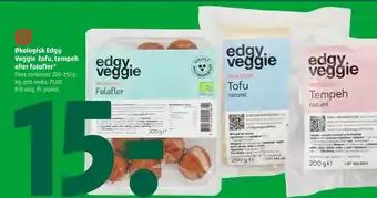 Økologisk Edgy Veggie tofu, tempeh eller falafler