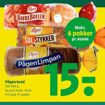Coop 365 Pågen brød tilbud