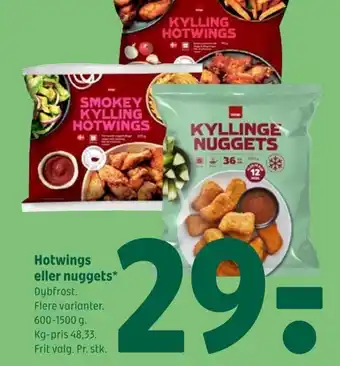 Coop 365 Hotwings eller nuggets tilbud