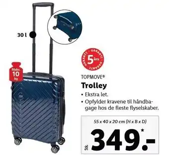 Lidl Topmove trolley tilbud